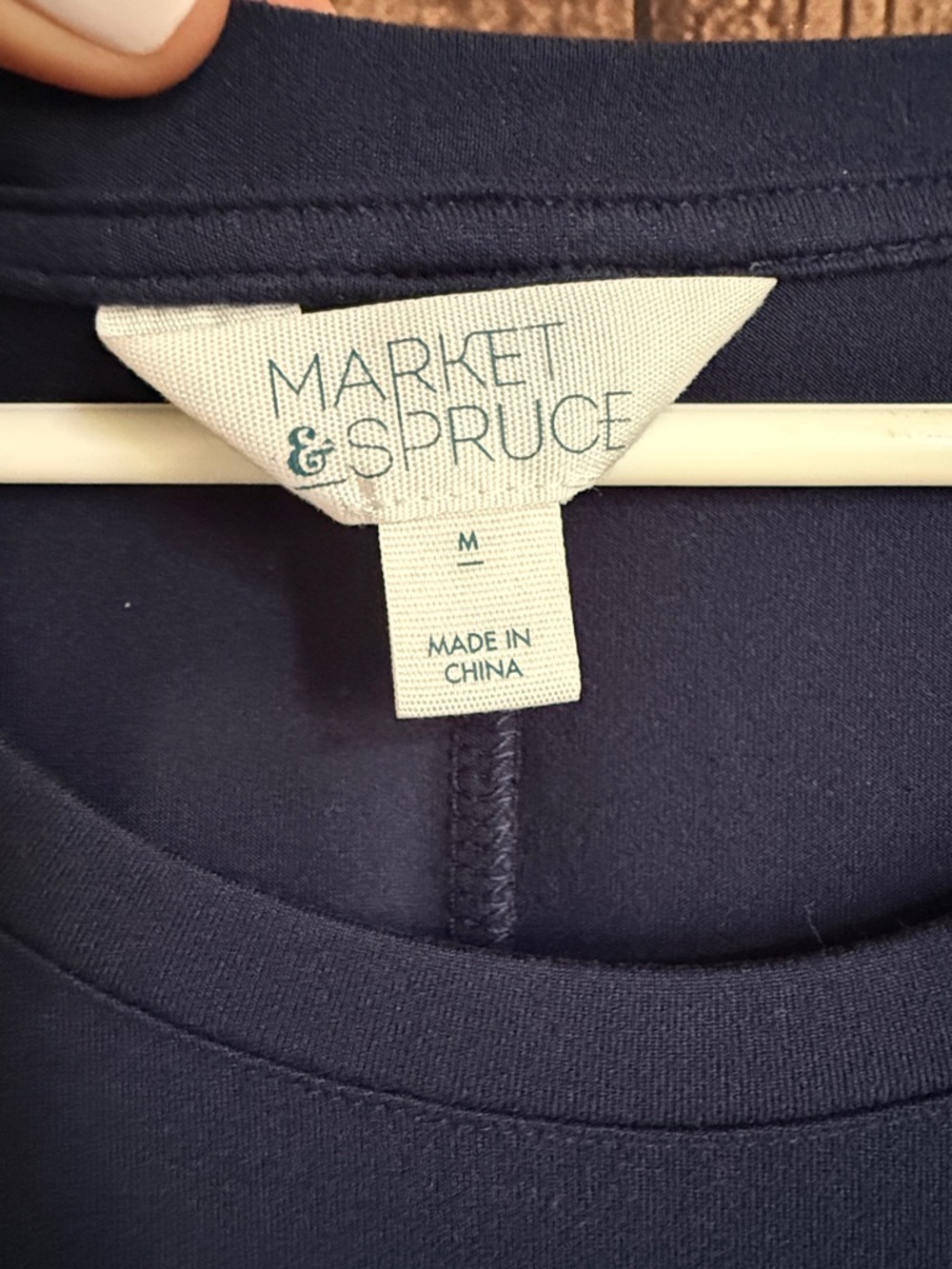 Market & Spruce Navy Pocket Mini Dress - Picture 3 of 8